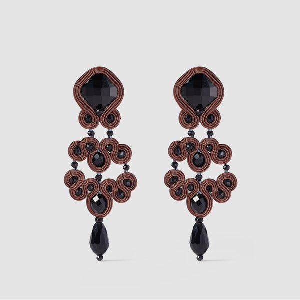 Pendientes Gótico Azabache XL Madera